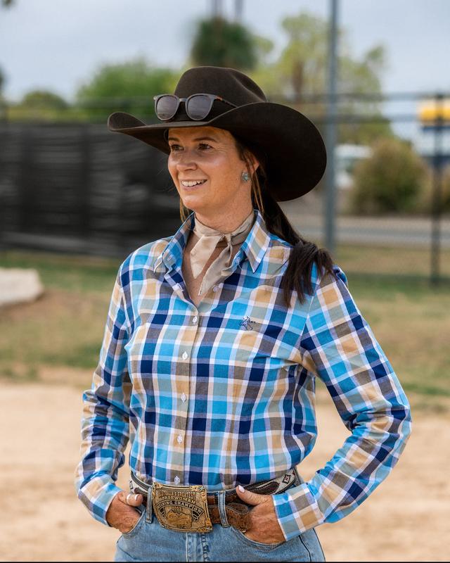 Jane Shirt - Blue & Navy Check