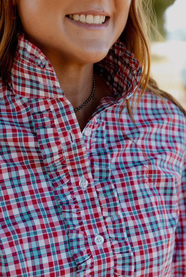 Kirby Shirt - Red & Blue Check