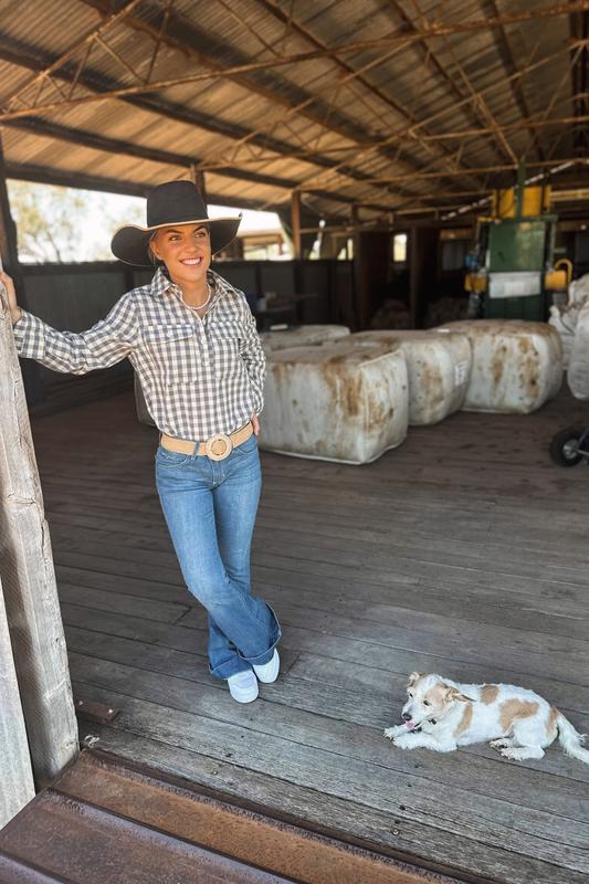Work Shirt - Grey Gingham