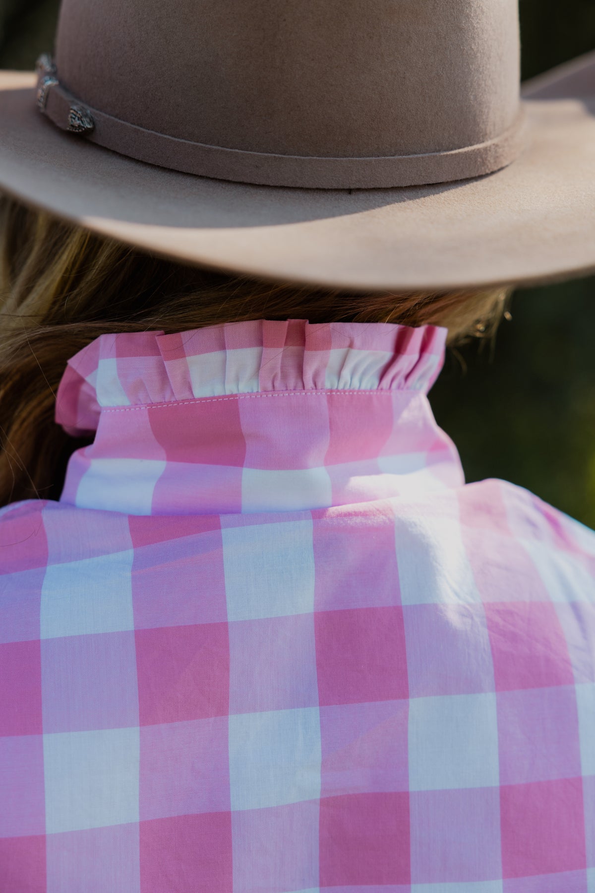 Sara Shirt - Pink Check