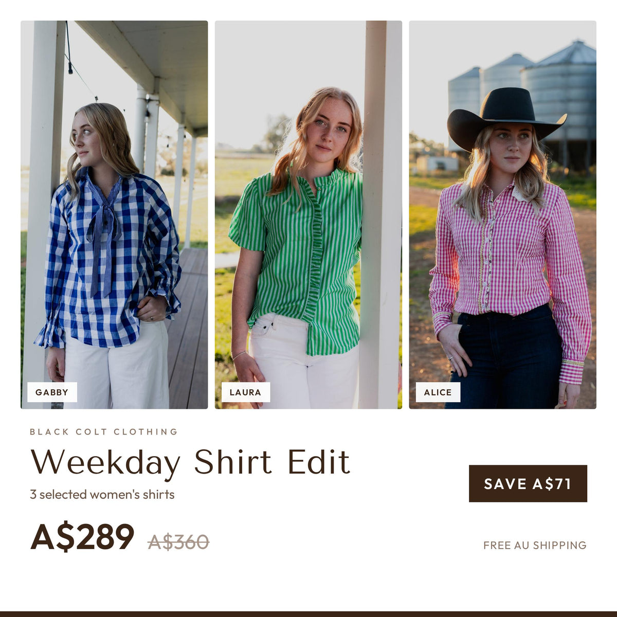 The Weekday Shirt Edit - bundle inclusions