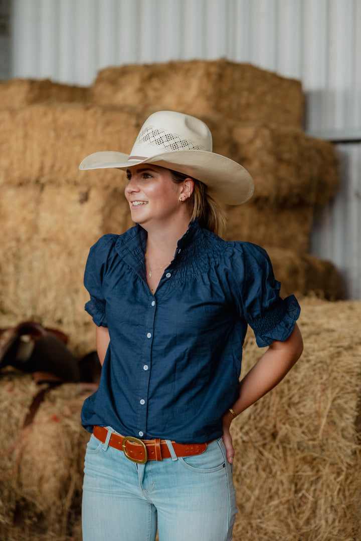Women's Short Sleeve Shirt - Navy