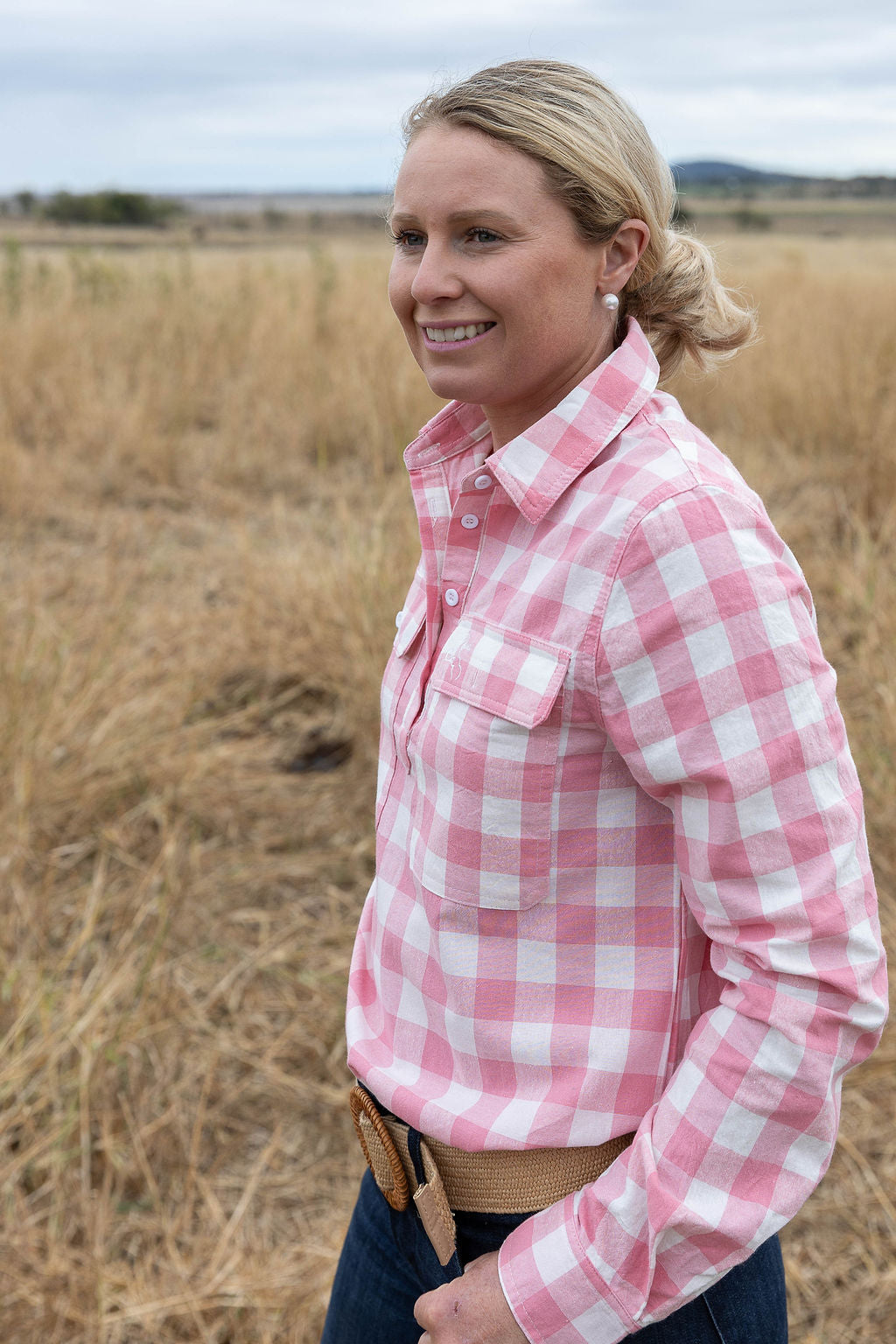 Work Shirt - Pink Check