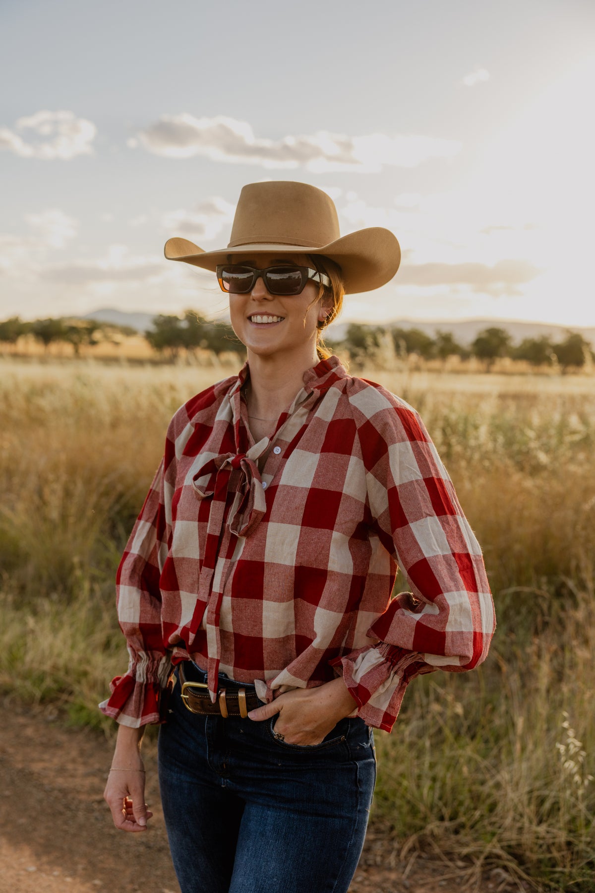 Gabby - Red Gingham
