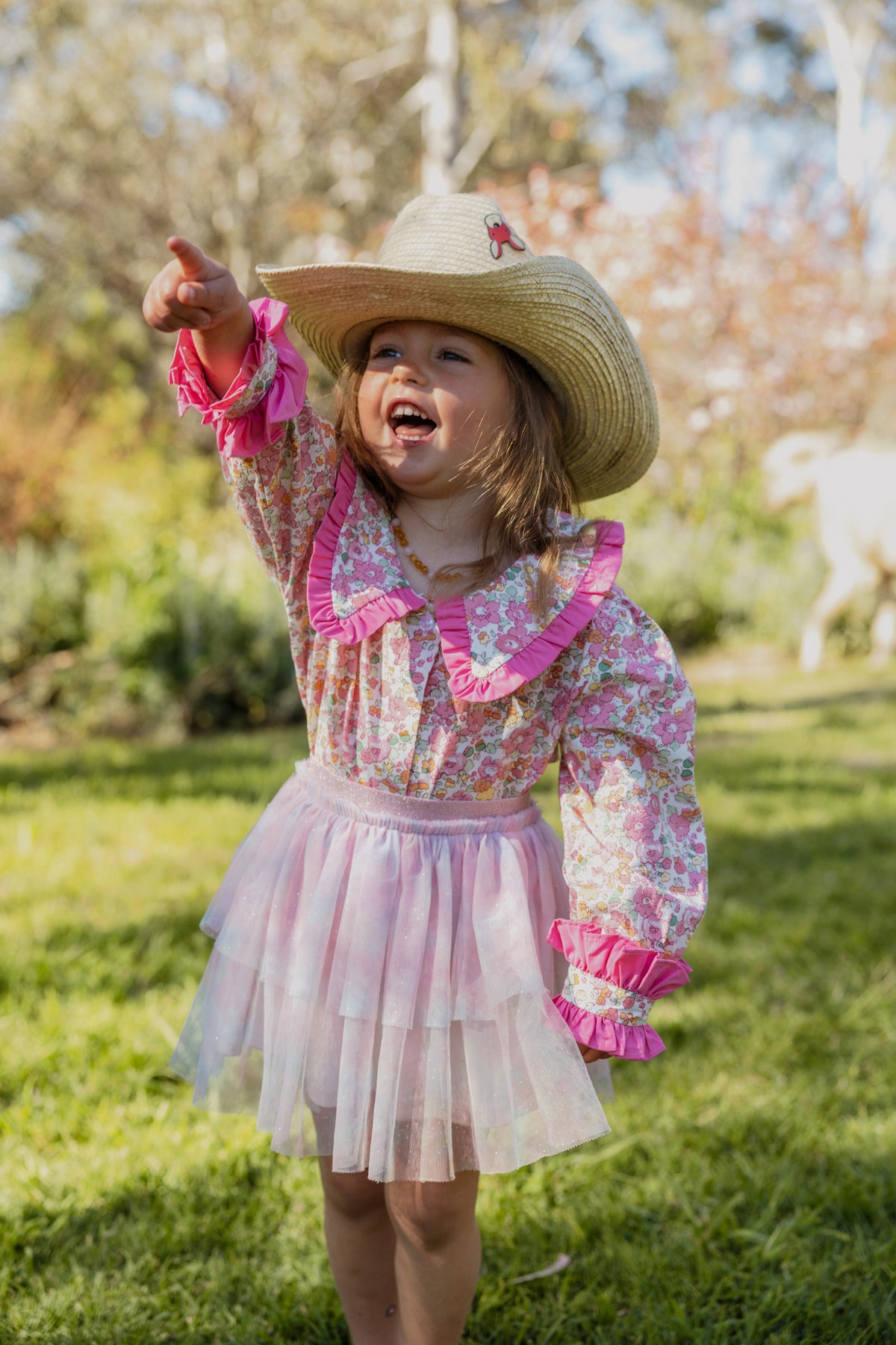 Girls Clementine - Pink Check