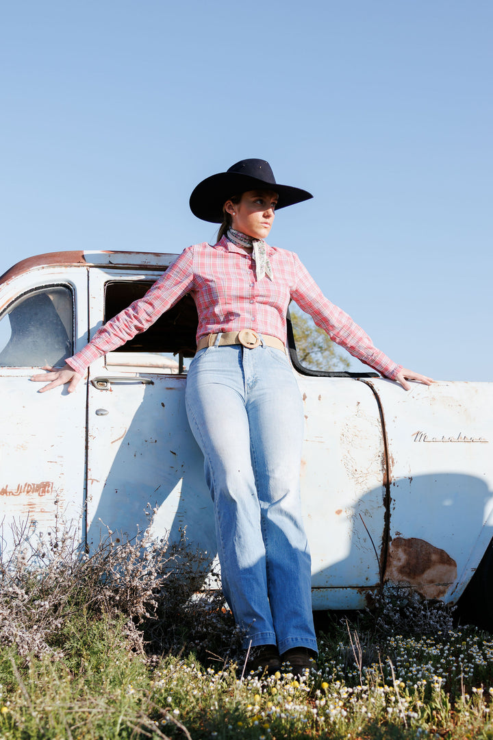 Lilly Shirt - Pink Check