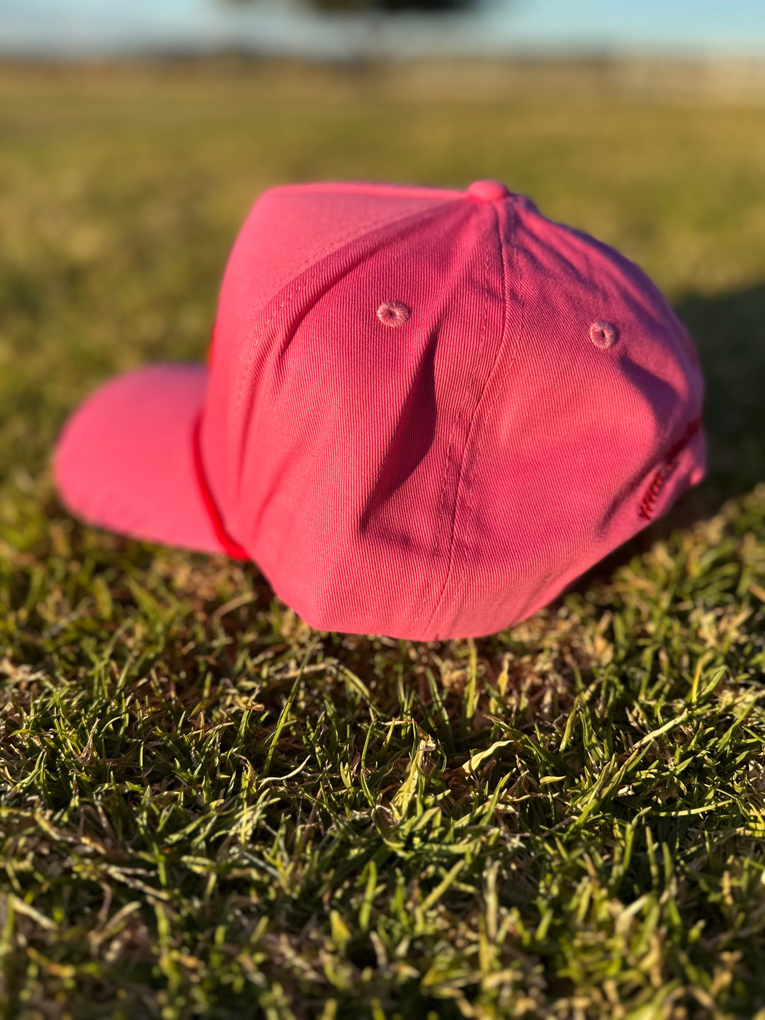 Pink American style trucker cap