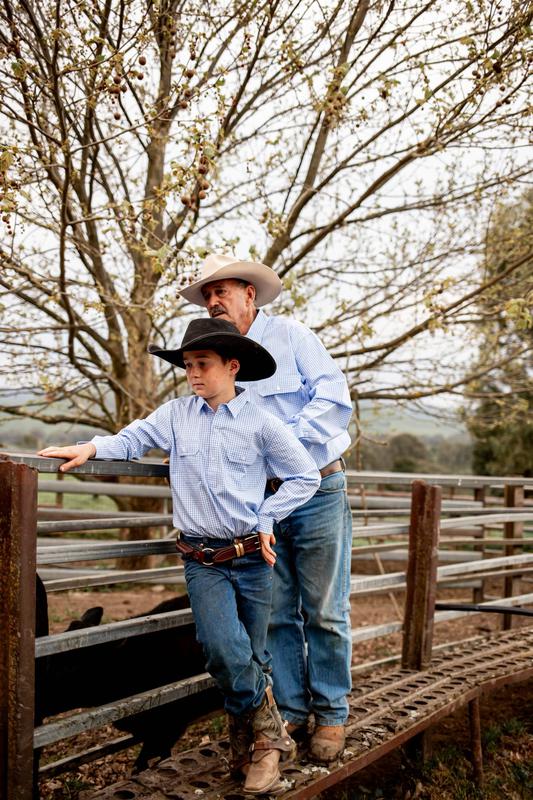 Boys Apsley Long Sleeve Shirt - Blue Gingham