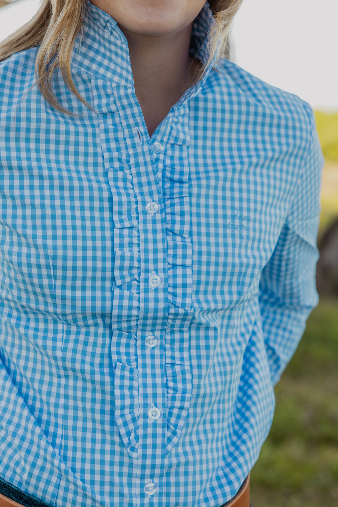 Kirby Shirt - Light Blue Gingham