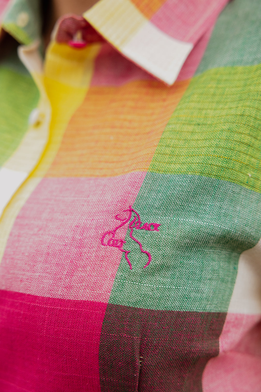 Maggie - Pink & Yellow Check