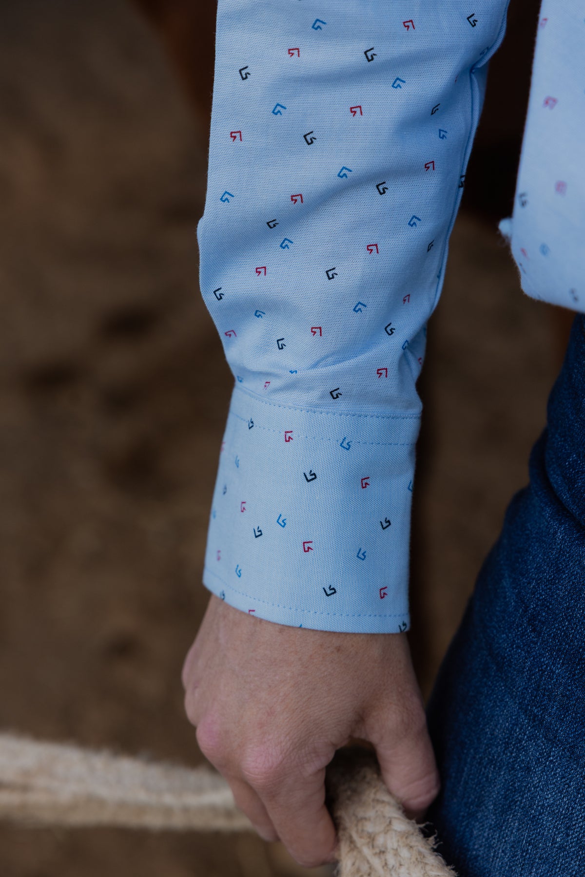 Maggie Blouse - Blue Horse