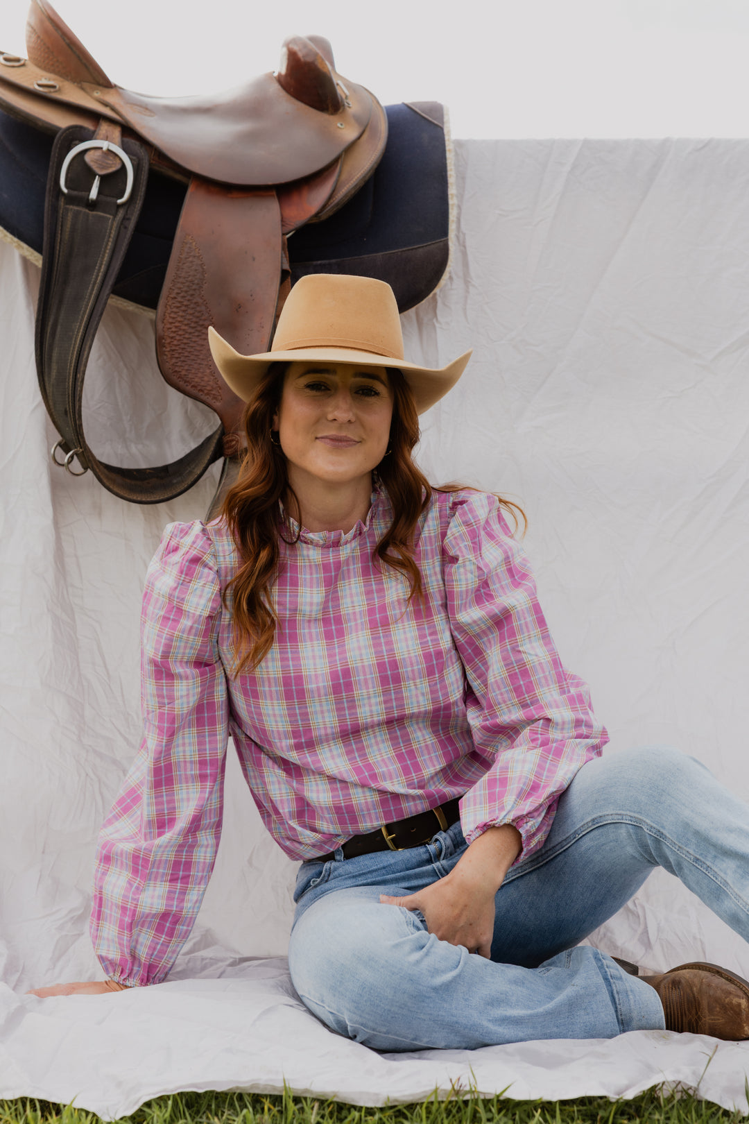 Brooke - Pink Check