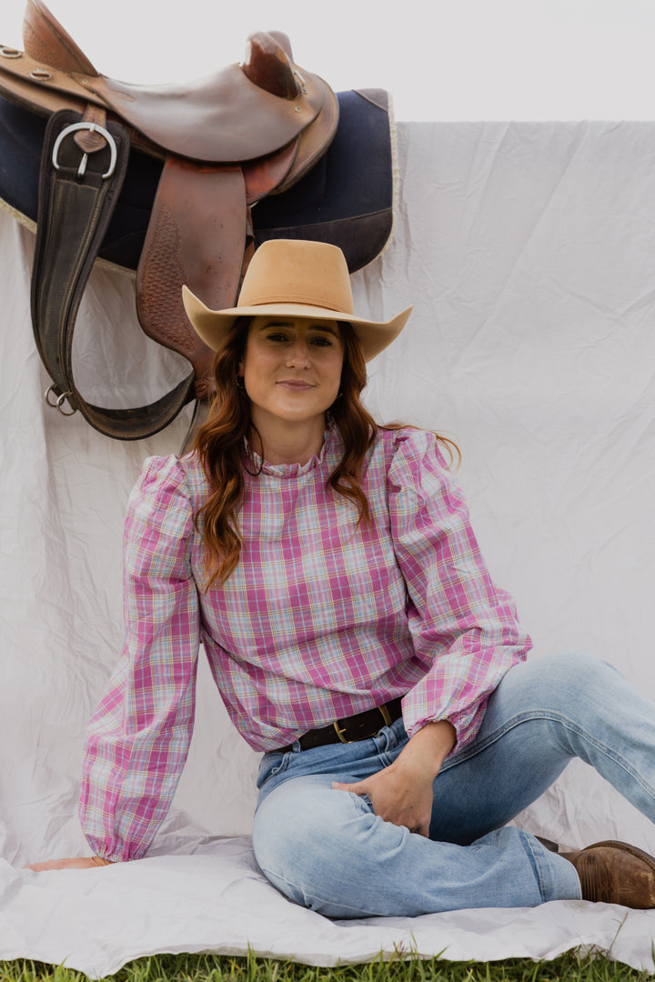 Brooke - Pink Check