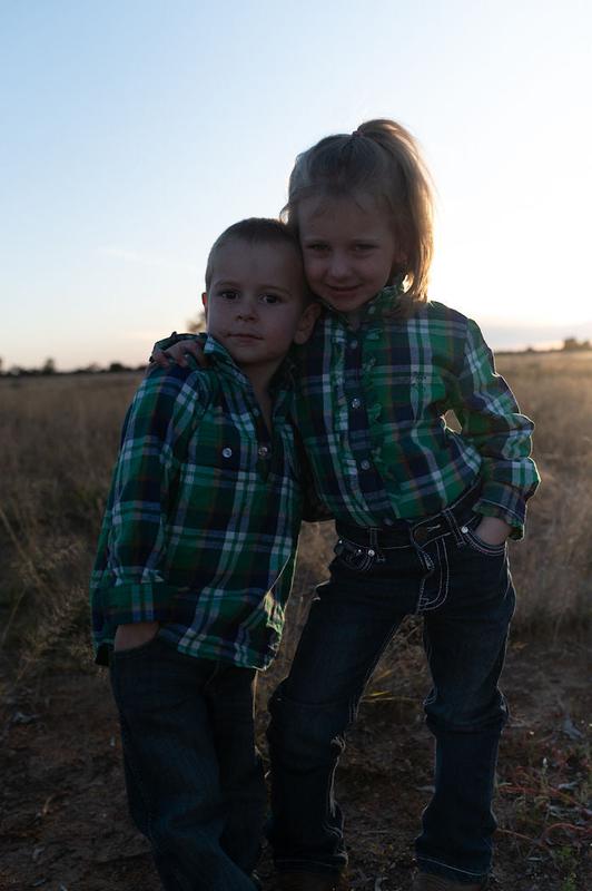 Girls Kirby Shirt - Green, Blue & Orange Plaid