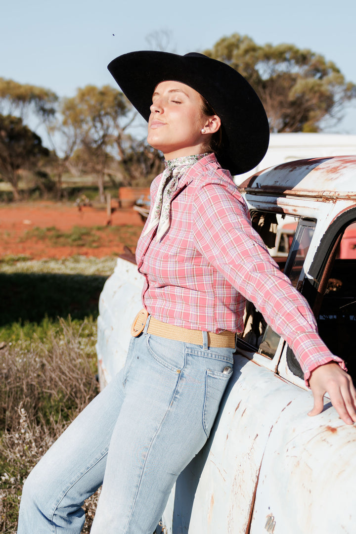 Lilly Shirt - Pink Check