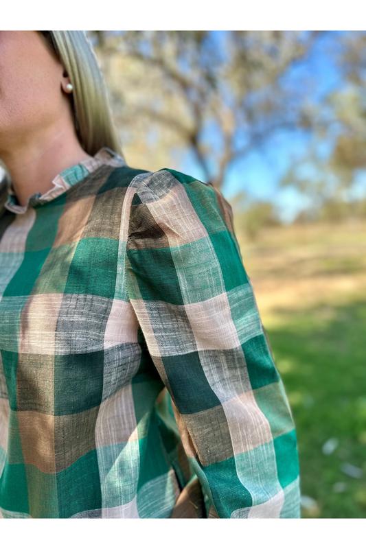 Brooke - Green Check