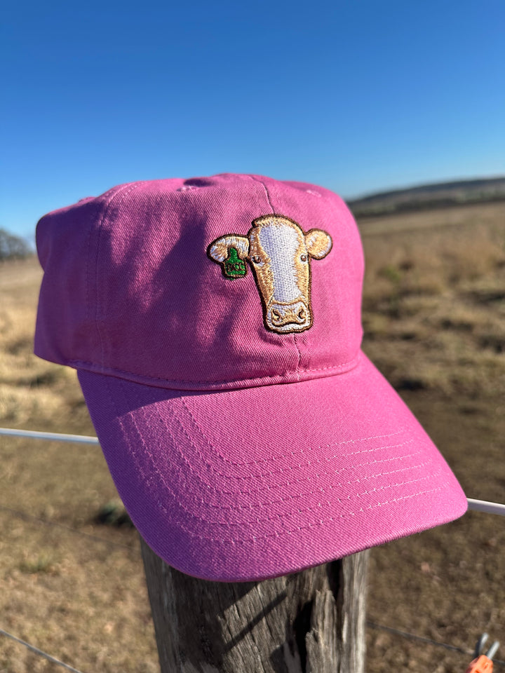 Baseball Cap - Pink Cow cap