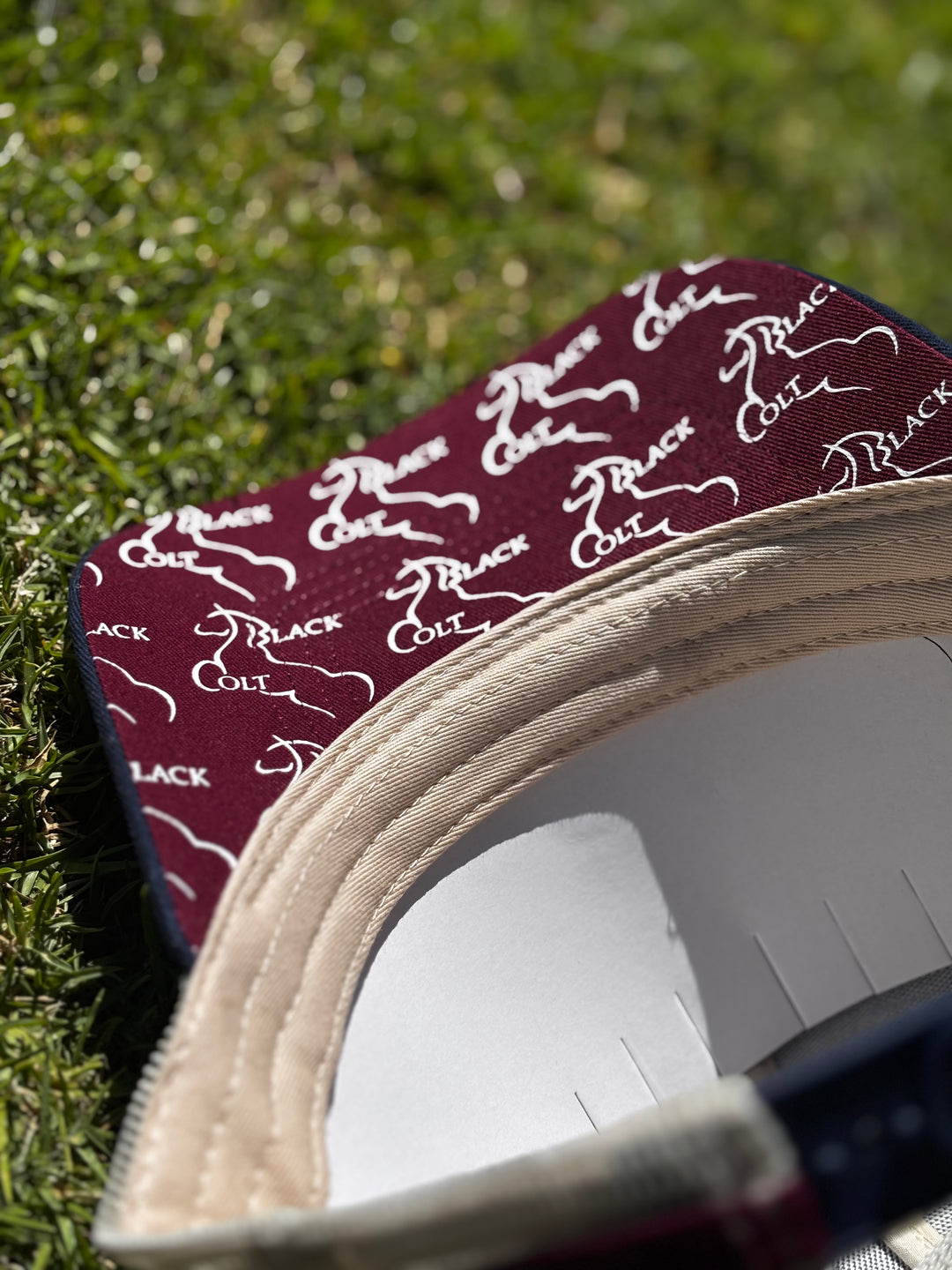 Navy & Maroon - American style Trucker Cap