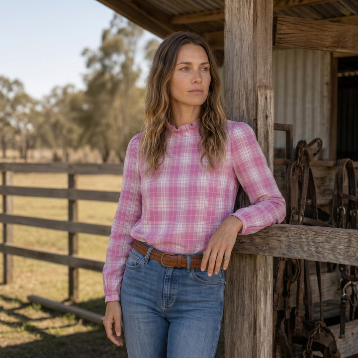Brooke - Pink Check