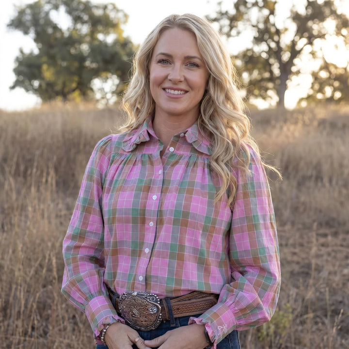 Frankie Shirt - Pink Check