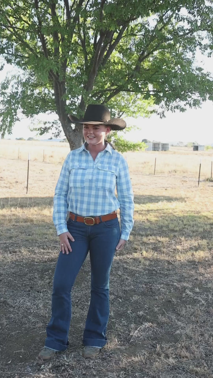 Work Shirt - Blue & Blue Check