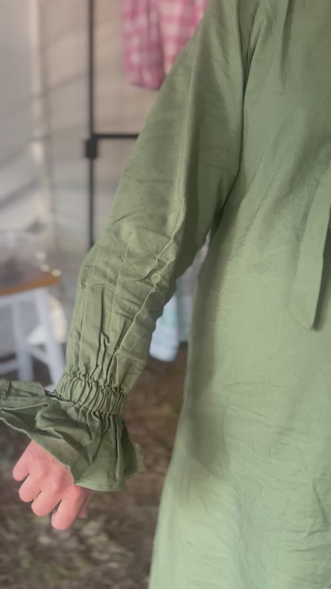 Gabby Dress - Khaki Green