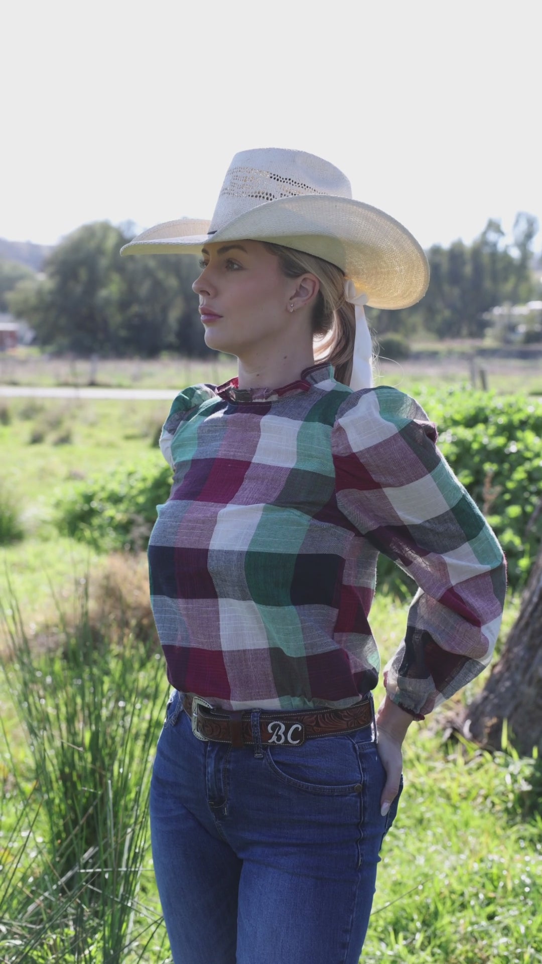 Brooke - Green, Red & Navy Check